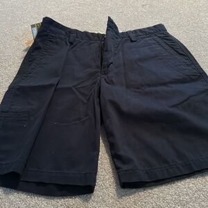 Dockers Blue Flat Front Shorts with Classic Design